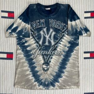 Vintage Tie Dye New York Yankees MLB Baseball short sleeve tee shirt